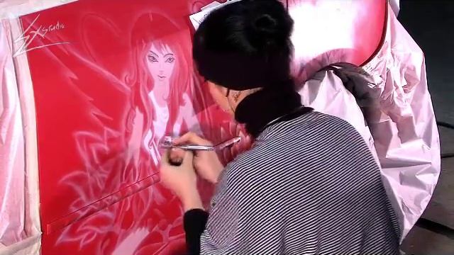 Аэрография автомобиля от студии exstudio.ru часть1