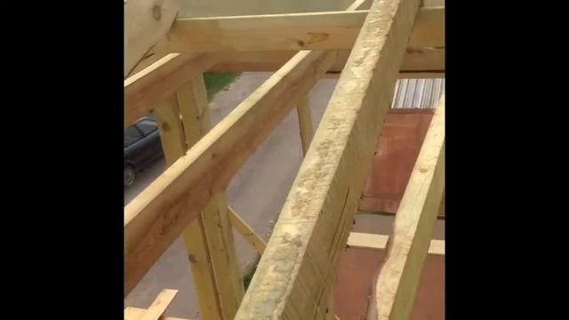 Двухскатная крыша | установка стропил без конькового прогона| Двухэтажный гараж своими руками
