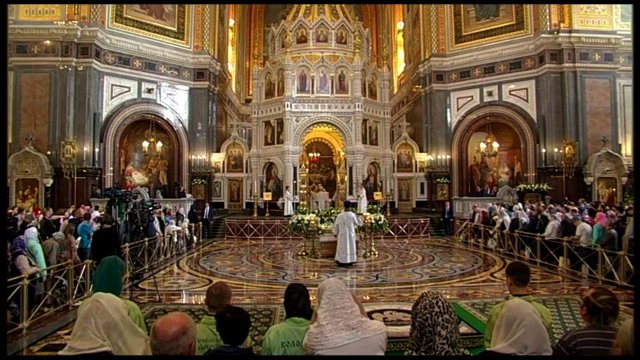 Божественная литургия 28 августа 2022, Храм Христа Спасителя, г. Москва