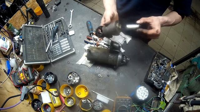 Замена втягивающего на стартере ваз 2106