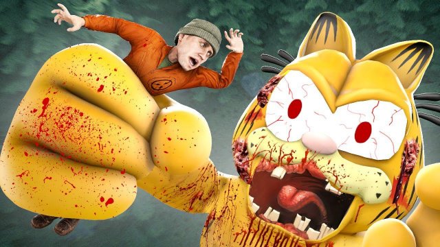 ГАРФИЛД ОХОТИТСЯ НА МЕНЯ! САМЫЙ СТРАШНЫЙ SCP 3166 ПРОТИВ ЛЮДЕЙ!