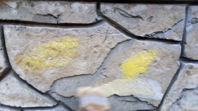 Процесс покраски цоколя .Шикарный результат