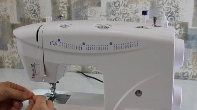 Швейная машинка DEXP SM-3500W. ЗАПРАВКА ВЕРХНЕЙ НИТИ