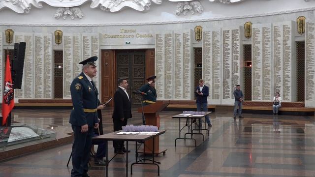 Присяга кадетов 7 К класса школы 2122 в Музее Победы"