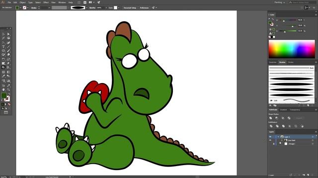 Как нарисовать и раскрасить персонаж в Adobe Illustrator