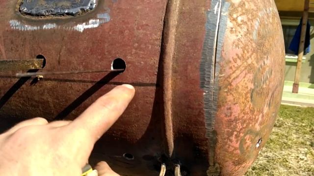 Мангал из газового баллона своими руками