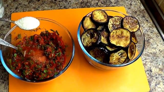 Заготовки на зиму. Невероятно вкусные баклажаны по - грузински.