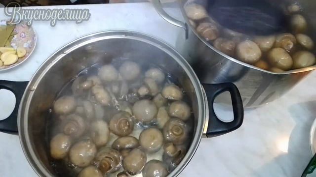 Маринованные шампиньоны на зиму Универсальный рецепт для любых грибов