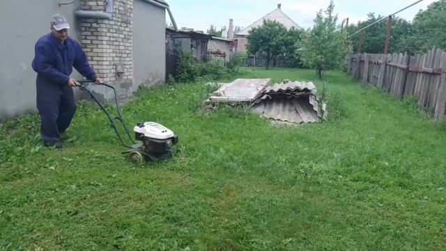 Газонокосилка из двигателя от культиватора