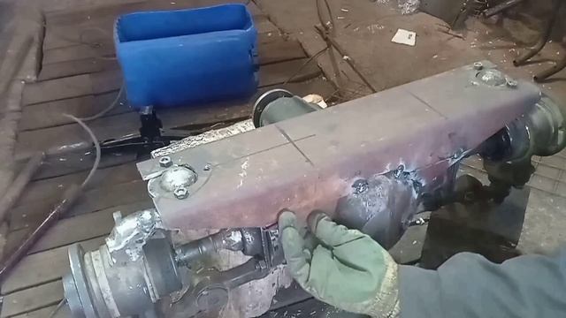 №01 Передний ведущий мост. Самодельный минитрактор. Классика.