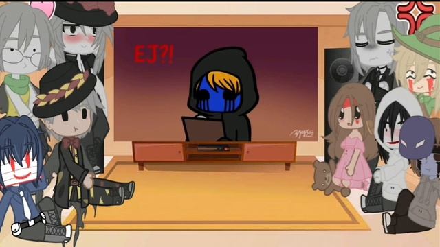 Реакция Крипипасты на Джеффа {яой...?}