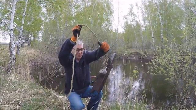 Поисковый магнит! Что таилось на дне пруда! Чермет. Магнит на 300 килограмм! Поиск металла.