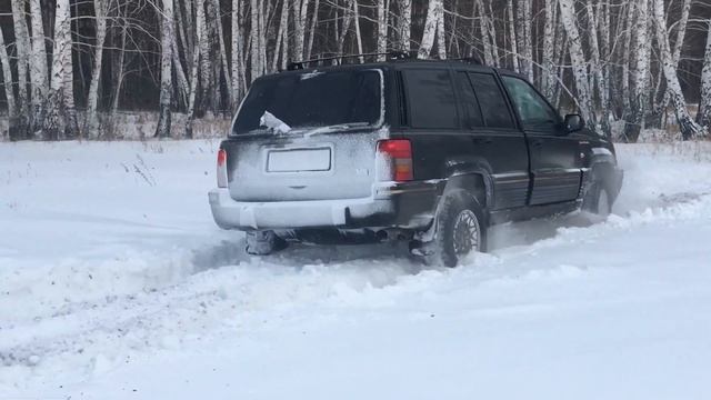 JEEP GRAND CHEROKEE ZJ 5.2 OFFROAD | Тест-драйв (тяжелый, липкий снег)