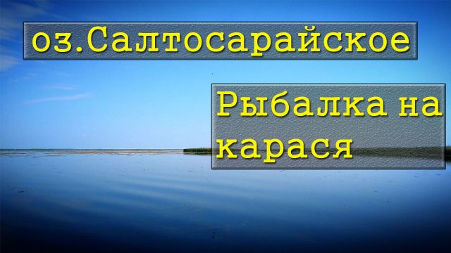 оз. Салтосарайское / Рыбалка на крупного карася с лодки /Ловля на боковой кивок и поплавок летом /