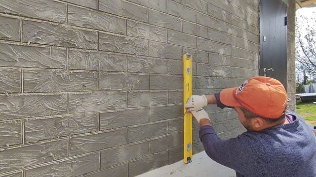 Самый дешевый и красивый фасад своими руками из плиточного клея!