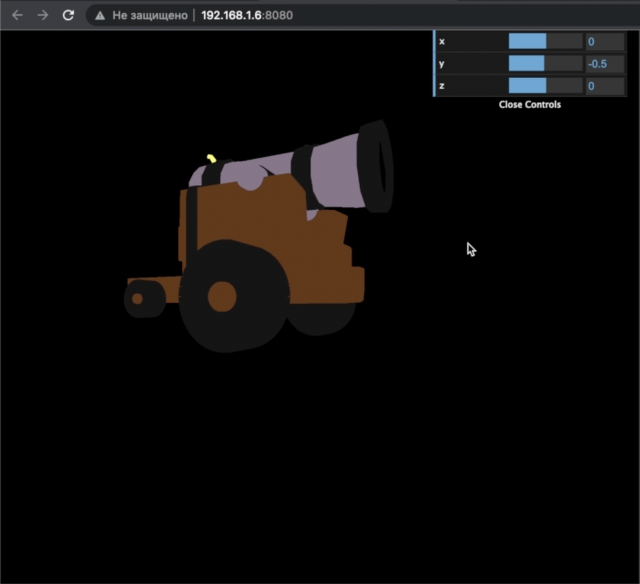 Добавление 3-D модели в javascript с помощью threejs