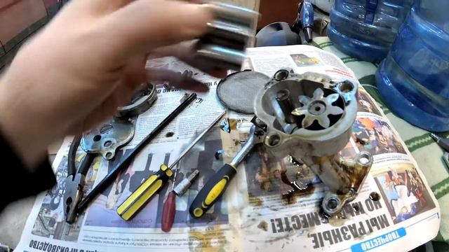 Как снять и разобрать масляный насос с ЗМЗ 405, 406, 409, волга, газель, уаз.