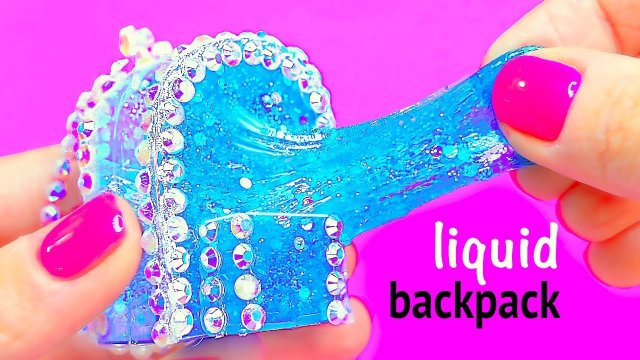 Миниатюрный рюкзак с прозрачной жидкостью своими руками