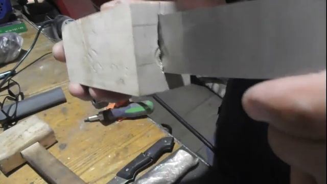 Ручка для ножа, поэтапно