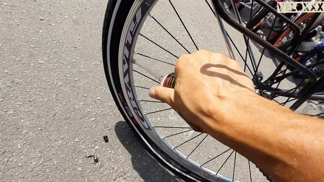 Как самому залить антипрокольный гель в колеса велосипеда?