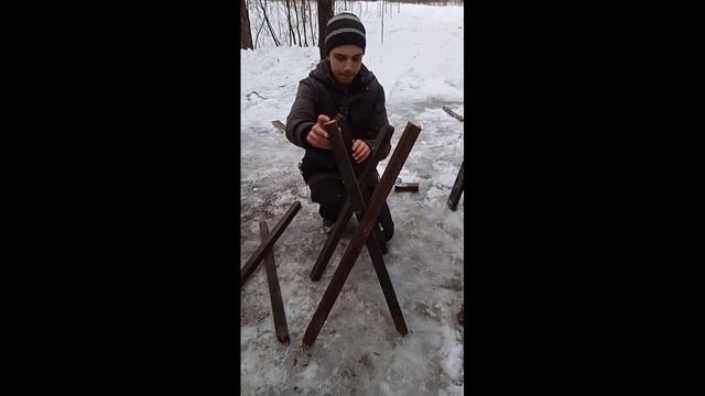 Как сделать козла для пилки дров