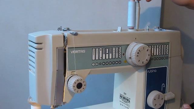 Sewing machine Швейная машина Veritas Rubina 1091 test намотка нитки на шпульку