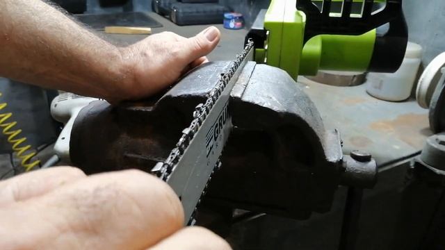 Заточка цепи. Как заточить цепь бензопилы самому за 5 минут не снимая с шины.