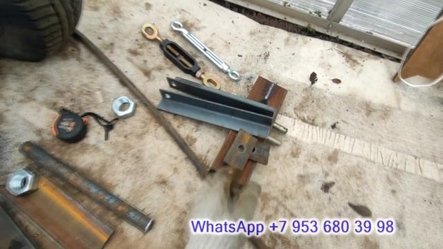 Задняя трехточечная навеска на самодельный минитрактор. Все размеры.