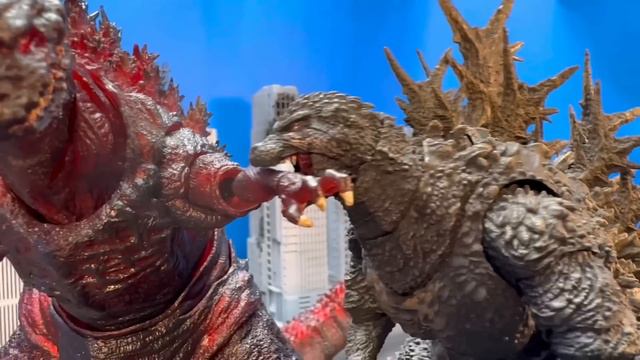 Godzilla Minus One vs Shin Godzilla | ゴジラ vs ゴジラ EPIC STOP MOTION BATTLE!