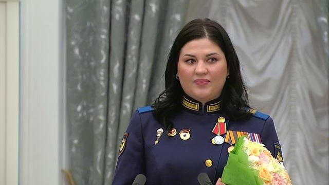 Церемония вручения государственных наград по случаю Международного женского дня