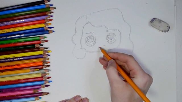 Урок рисования куклы #LOL - leading baby. Как рисовать куклу ЛОЛ с объяснениями!