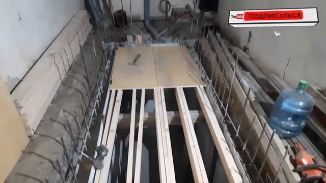 Опалубка перекрытия в гараже над ямой погребом Своими руками