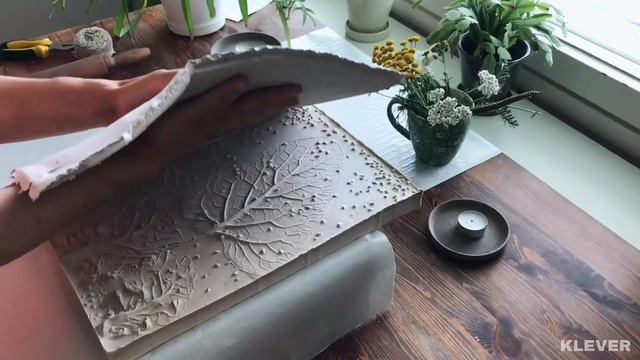 DIY homedecor ideas by KLEVER 2020/ ботанический барельеф
