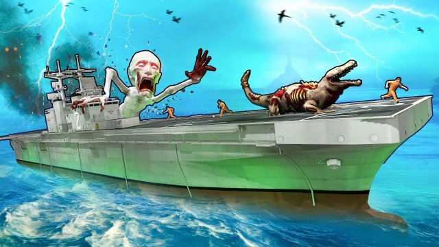 SCP ЭКСПЕРИМЕНТЫ НА КОРАБЛЕ! ВЫЖИТЬ ЛЮБОЙ ЦЕНОЙ ПОСРЕДИ ОКЕАНА ПРОТИВ SCP! БЕЗУМИЕ В Garry`s Mod
