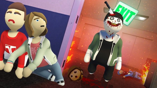 ДЖЕФФ УБИЙЦА ИЩЕТ НАС! СПРЯТАЛИСЬ В ОПАСНОЙ НЫЧКЕ! УГАРНЫЕ ПЛАСТИЛИНОВЫЕ ПРЯТКИ В HUMAN FALL FLAT