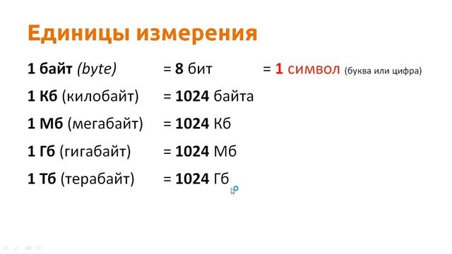 Информатика 7 класс. Единицы измерения информации
