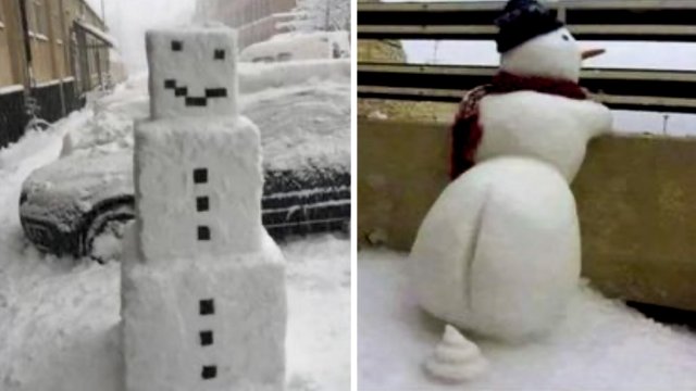 60 самых сумашедших идей для ваших снеговиков (3 серия)