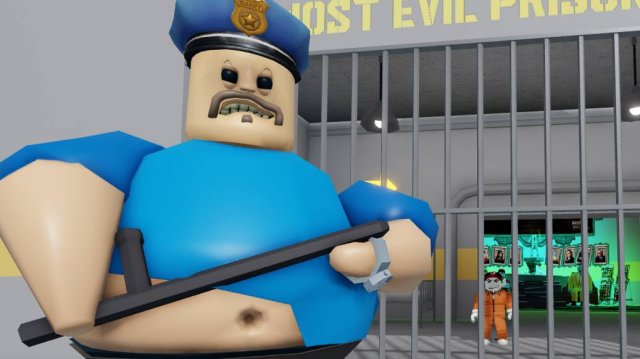 СБЕЖАЛ ОТ ЗЛОГО БАРРИ В РОБЛОКС! ПОБЕГ БАРРИ РОБЛОКС