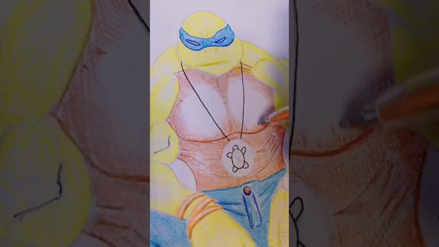 Teenage Mutant Ninja #illustration #art #drawing #leo #черепашка