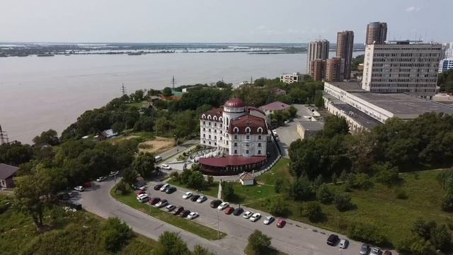 Хабаровск с высоты птичьего полёта