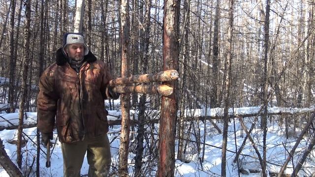 Кулёмка со скобой на соболя своими руками _ Ловушки на соболя и куницу _ добыча пушнины
