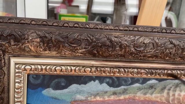 Как перекрасить раму для картины в нужный цвет.