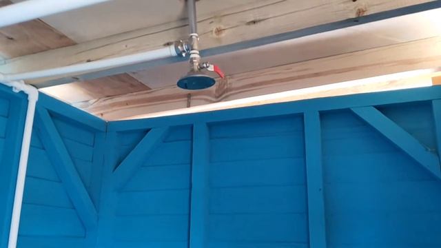 Сделал летний душ для дачи своими руками