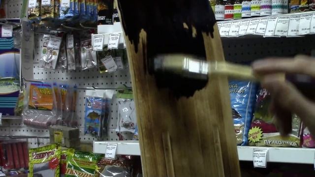 Охотничьи лыжи - подготовка. Нанесение смолы на лыжи