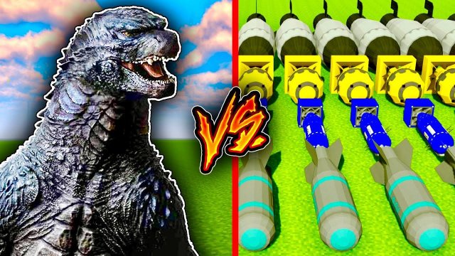 Годзилла Vs АТОМНАЯ БОМБА в Майнкрафт Годзилла против Конга в minecraft