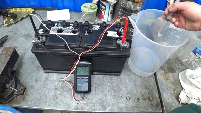 AGM АКБ. Долив воды по сопротивлению #1.