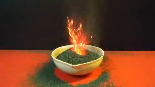 Химический опыт -- "Вулкан"