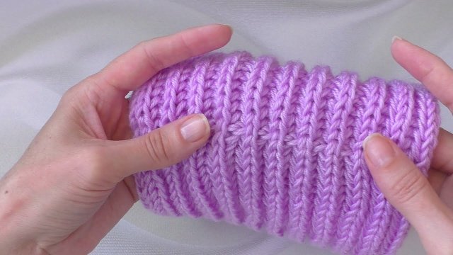 Красивый аккуратный шов для английской резинки. Как сшить снуд связанный английской резинкой.