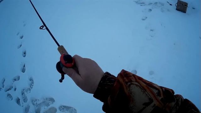 Зимняя ловля на подтяг,покаток