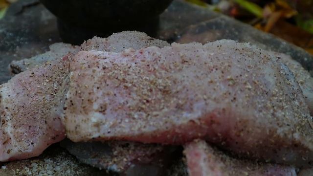 Засолка толстолобика. Толстолоб сухого посола. Дикая кухня! Salting a silver carp. Wild cuisine!.